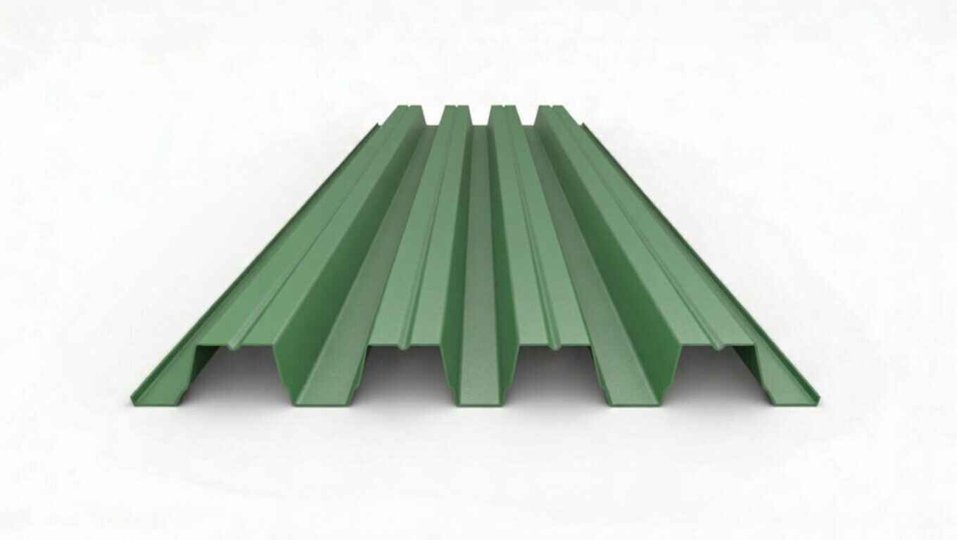 Профнастил Н75-750 полиэстер RAL 6005 0,65